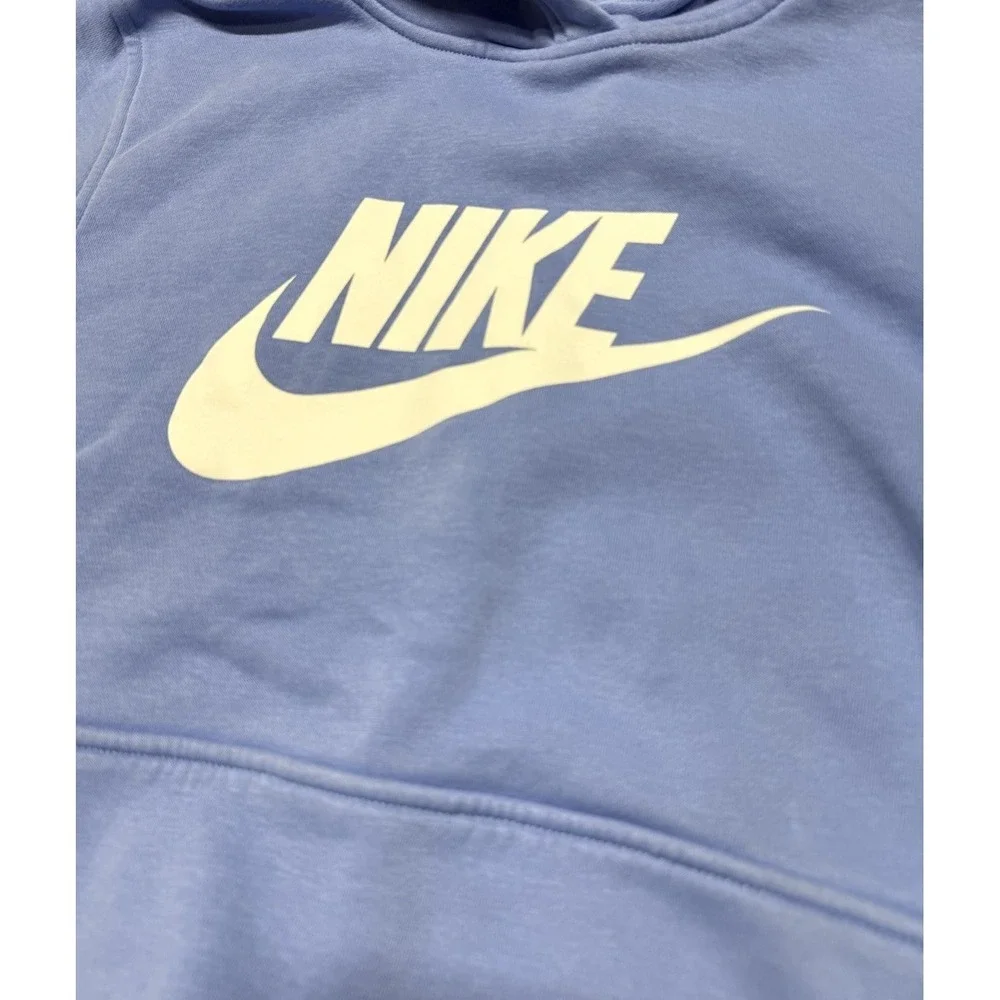 Girls‎ Large Nike Sweatshirt Kangaroo Pocket Hoodie Periwinkle Light Purple
